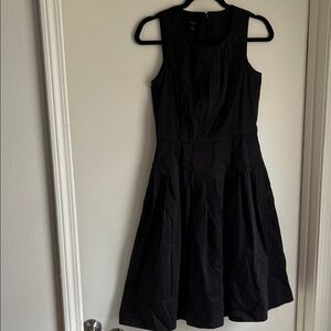 Talbots Black Sleeveless Midi Dress w/ Pockets